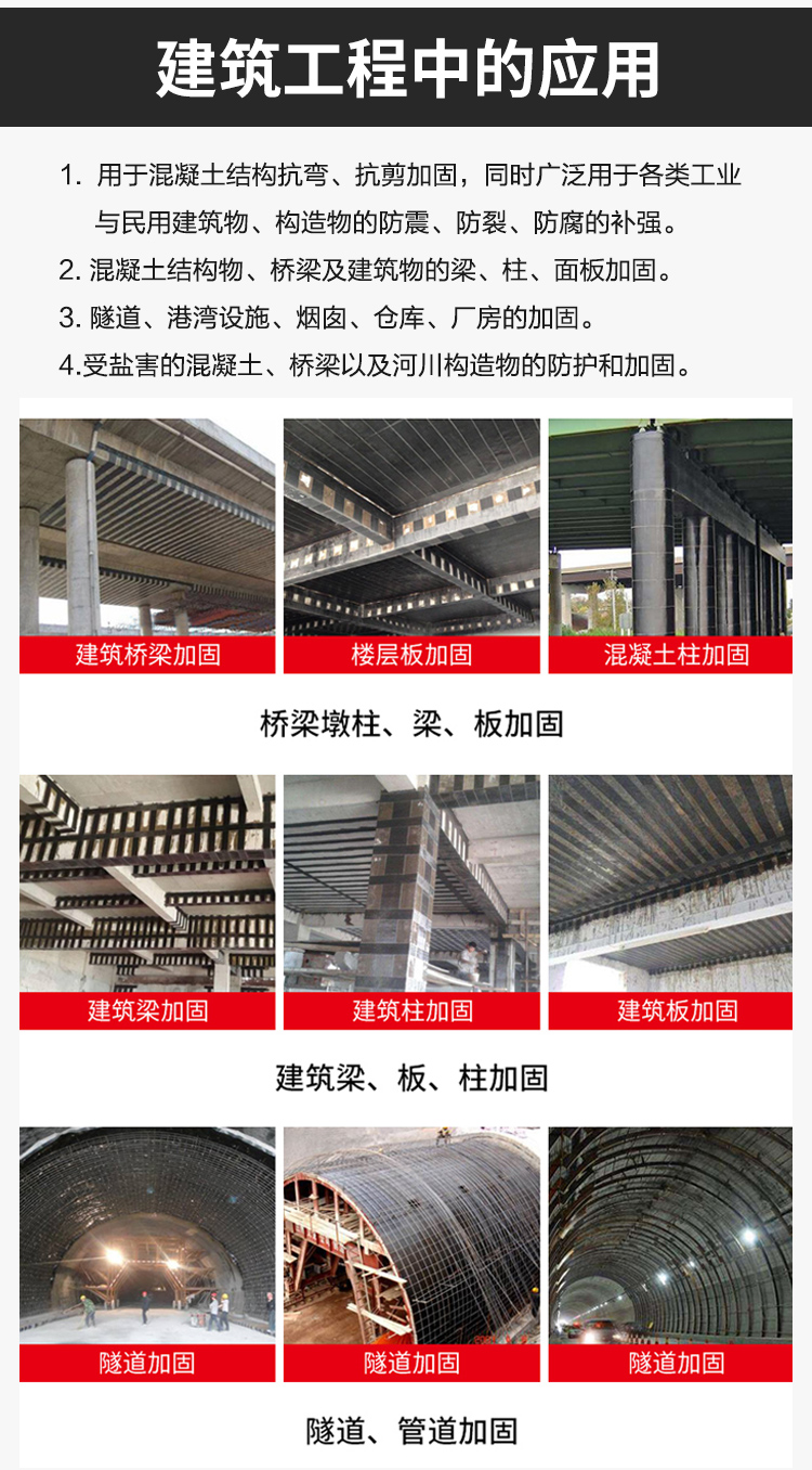200g一级碳纤维布的应用